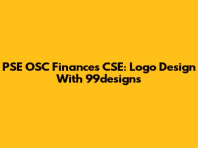 PSE OSC Finances CSE: Logo Design With 99designs